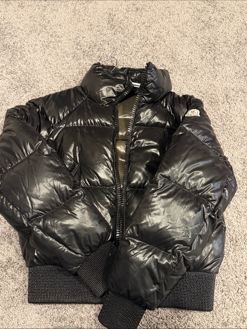 Moncler Black Bomber Puffer Jacket - Women's XS
